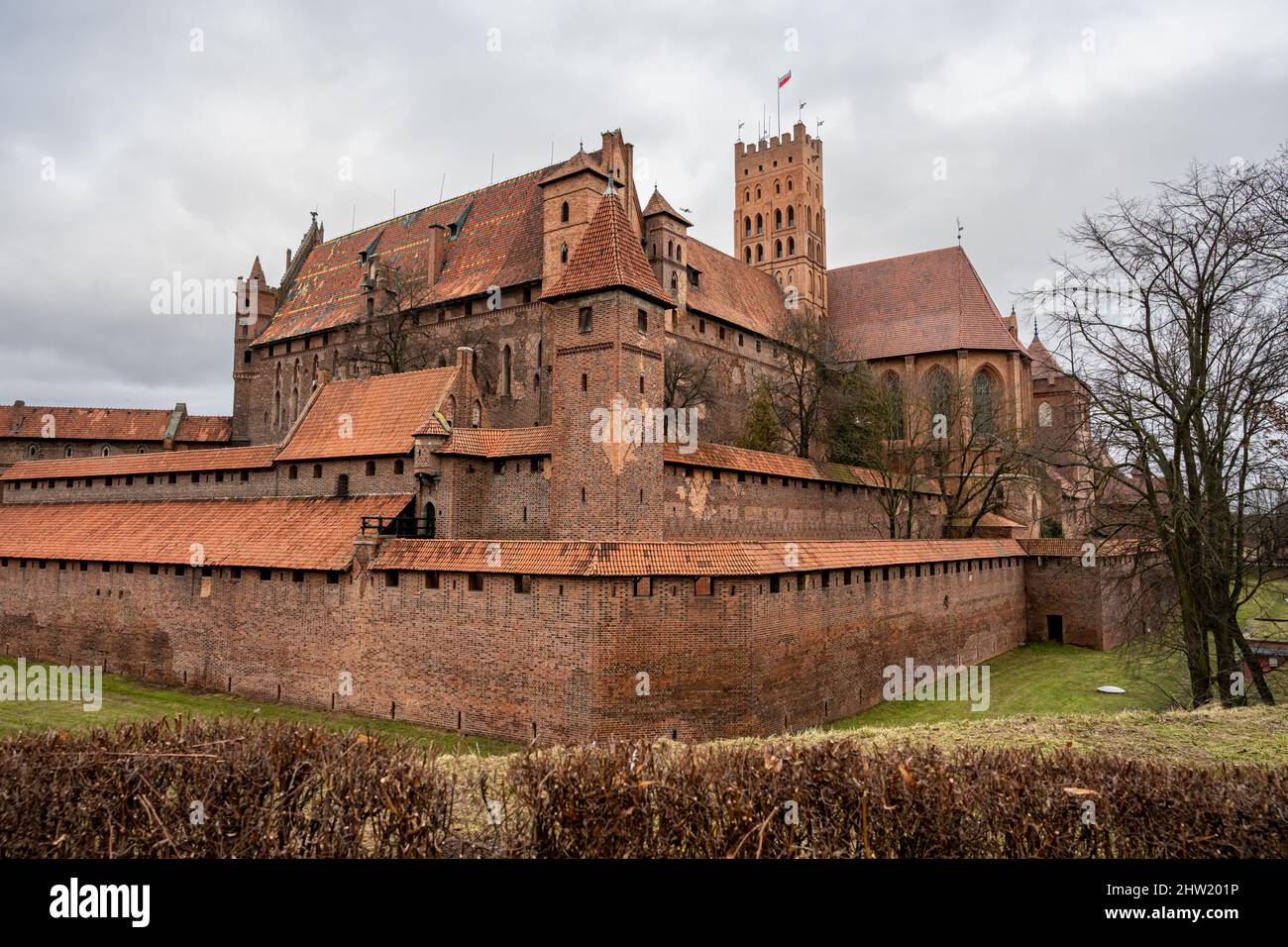 The medieval Castle of the Teutonic Order in Malbork in the Pomerania