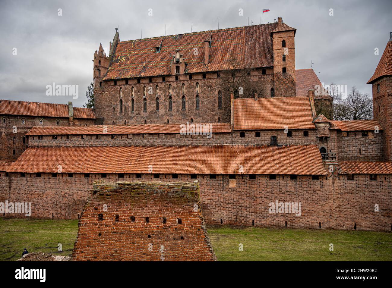 The medieval Castle of the Teutonic Order in Malbork in the Pomerania