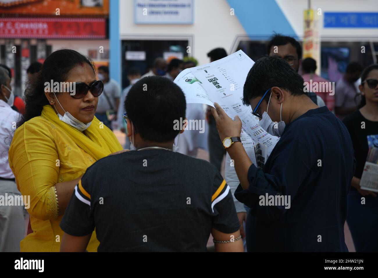 March 3 2022 Salt Lake City West Bengal India The 45th International Kolkata Book Fair On The 4th Day It Holds Over 600 Stalls The Focal Theme Country Of This Fair Is