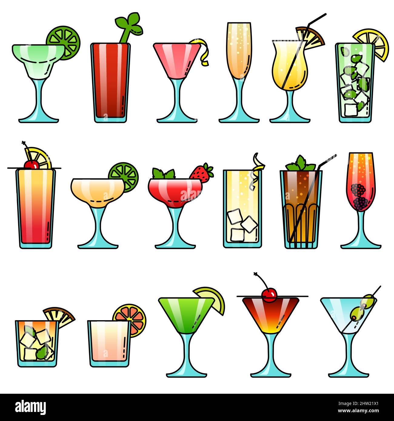 Bellini drink Stock Vector Images - Alamy