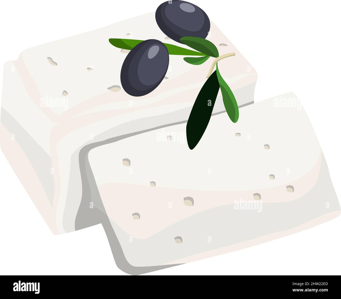 Feta icon. Traditional greek sheep milk cheese Stock Vector Image & Art