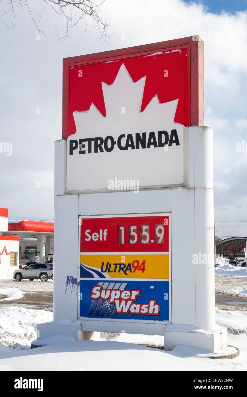 Record high prices of gasoline, Toronto, Canada, 2022 Stock Photo Alamy