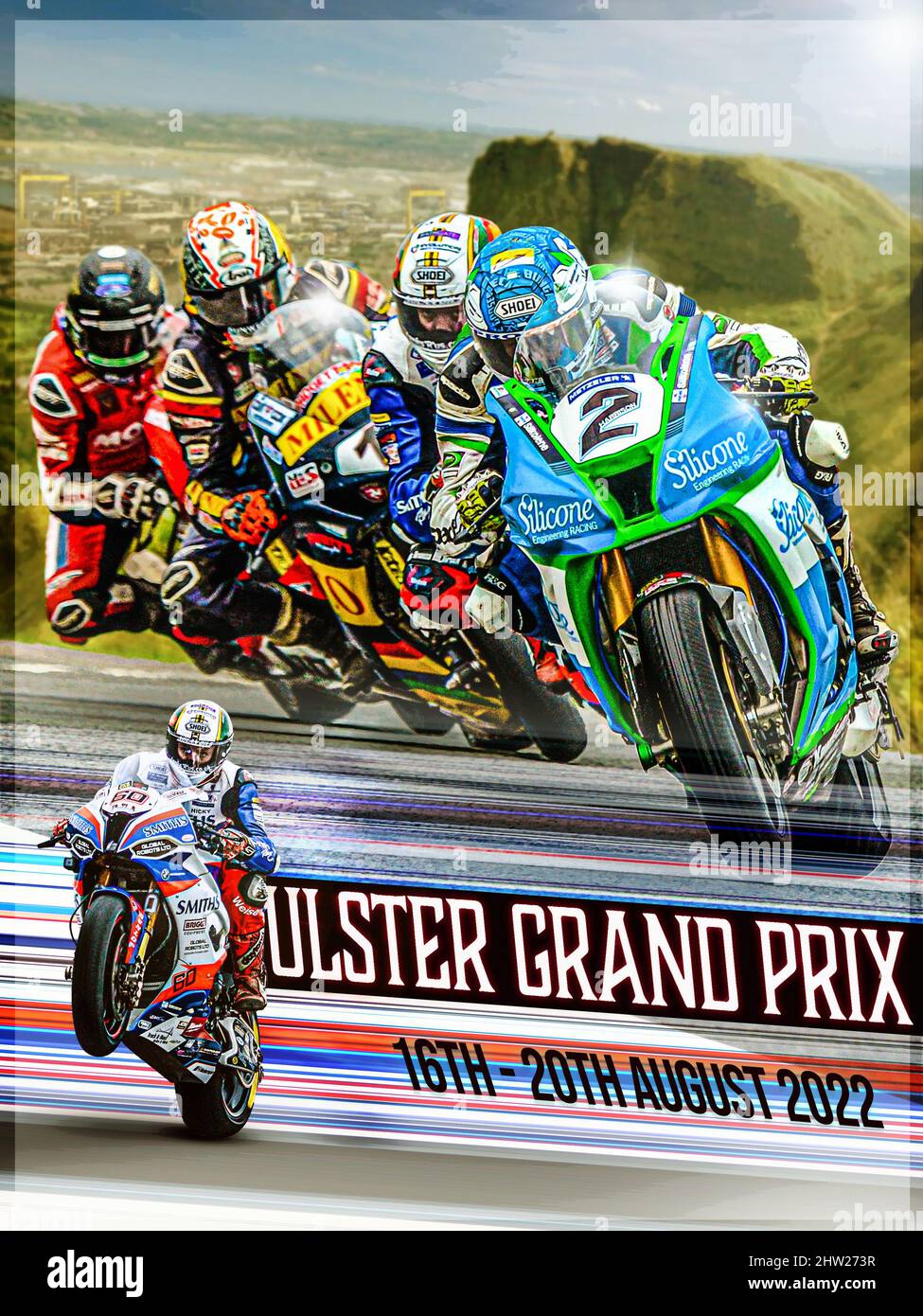 Ulster Grand Prix 2022 Race Poster Stock Photo