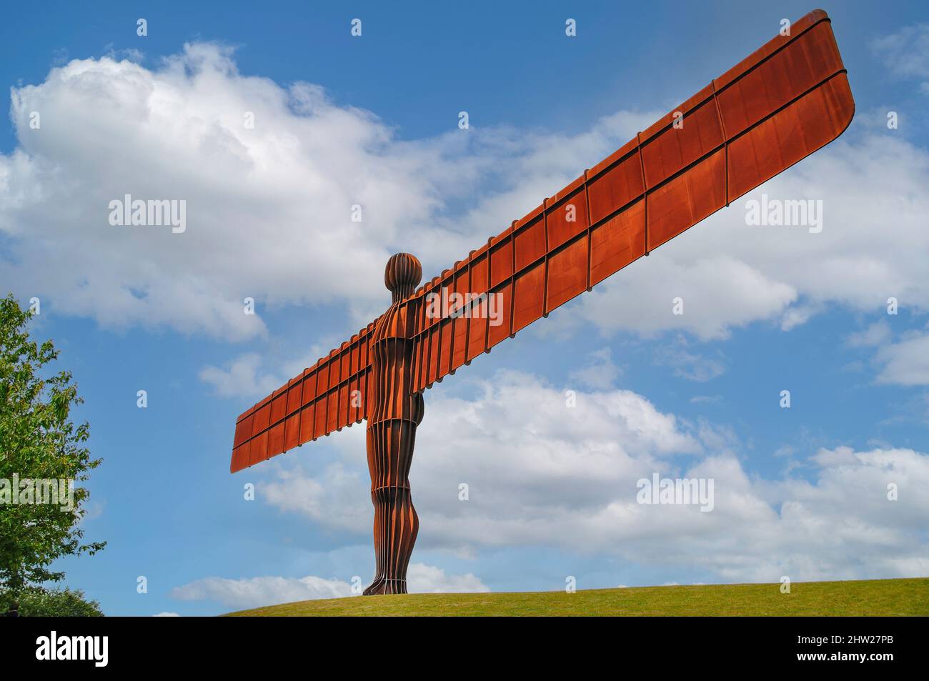 The 'Angel of the North' sculpture, Gateshead, Tyne and Wear, England, United Kingdom Stock Photo