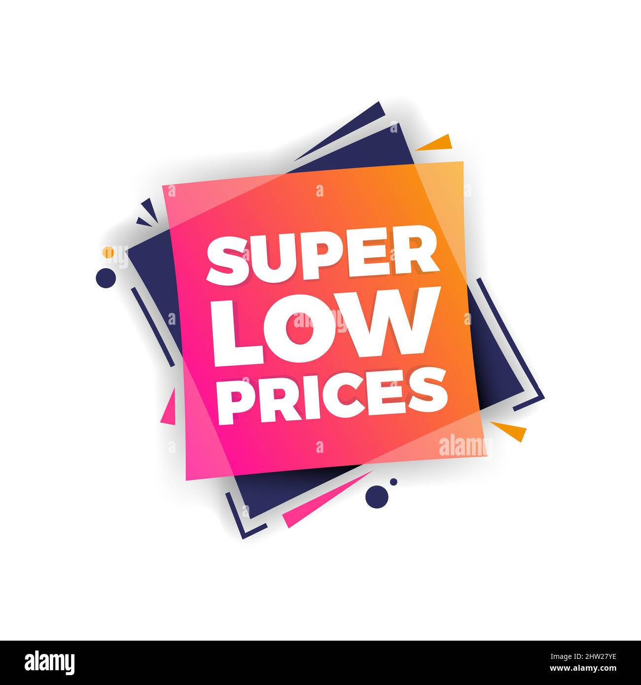 Super Low Prices Shopping Vector Label Stock Vector Image & Art Alamy