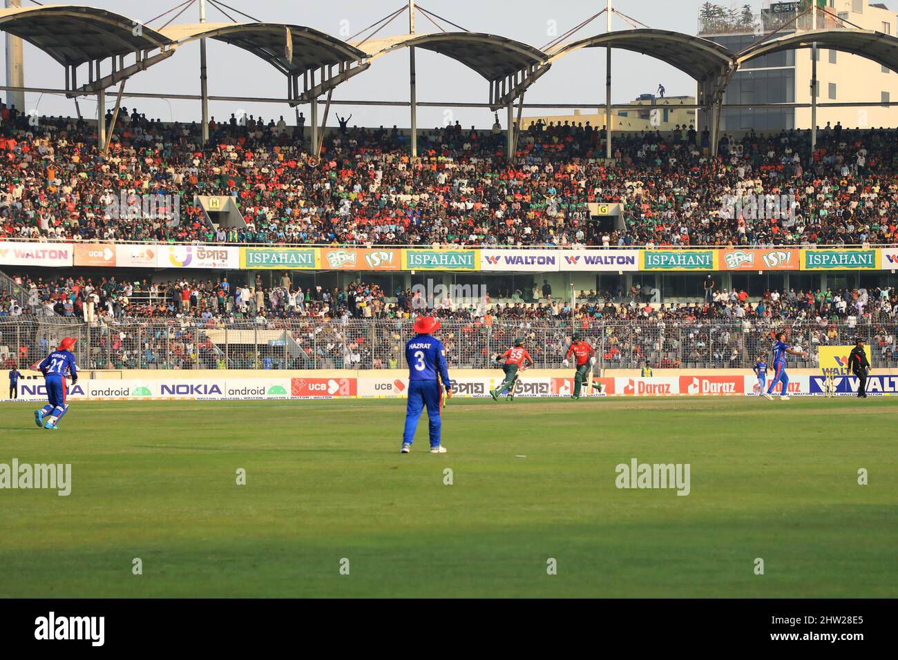 Dhaka, Bangladesh. 03rd Mar, 2022. Overview during the First T20 match