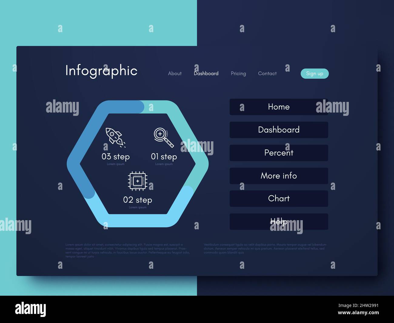 Modern infographic vector elements for business brochures. Use in