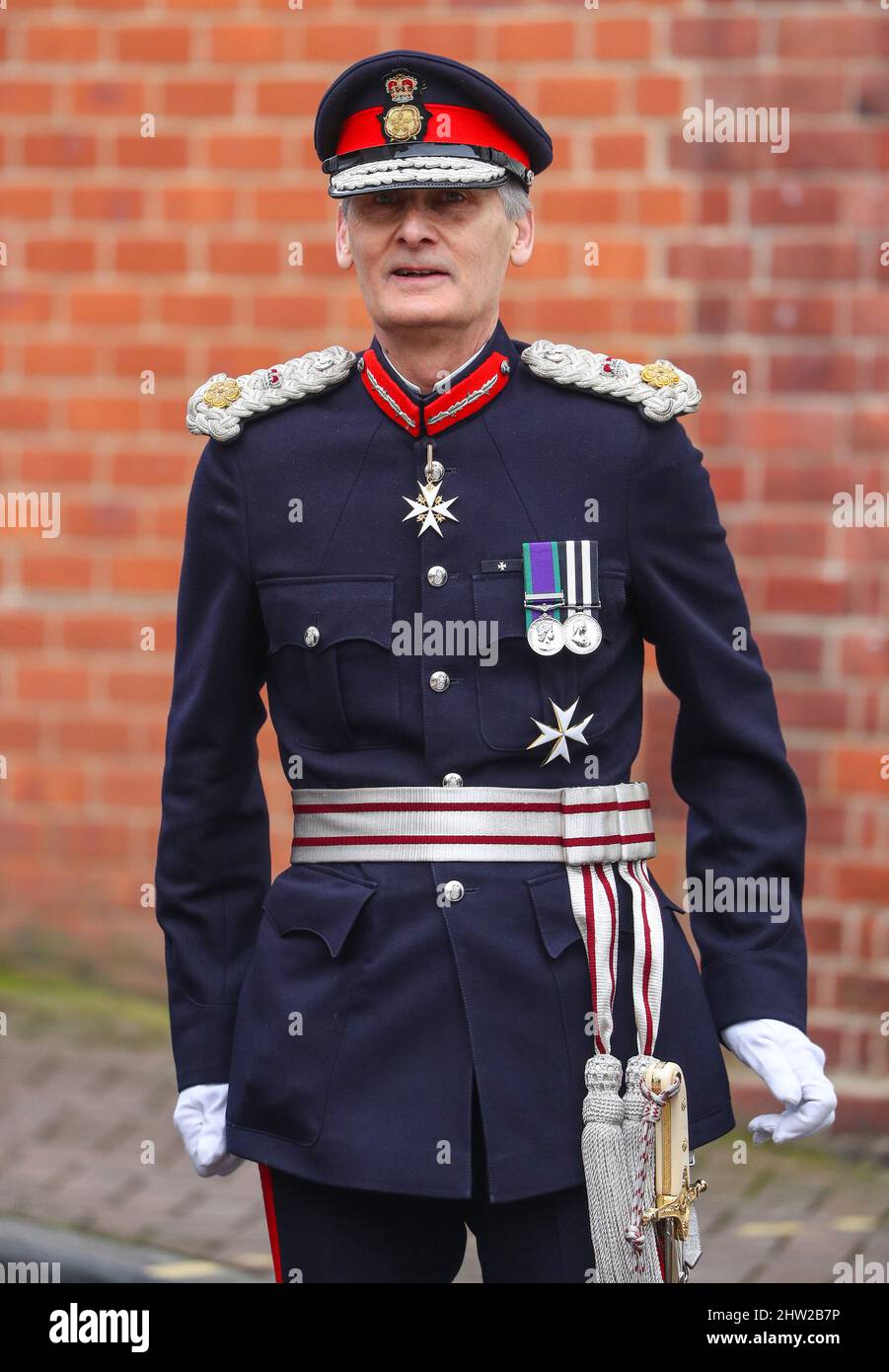 Lord lieutenant of hampshire nigel atkinson esq hi-res stock ...