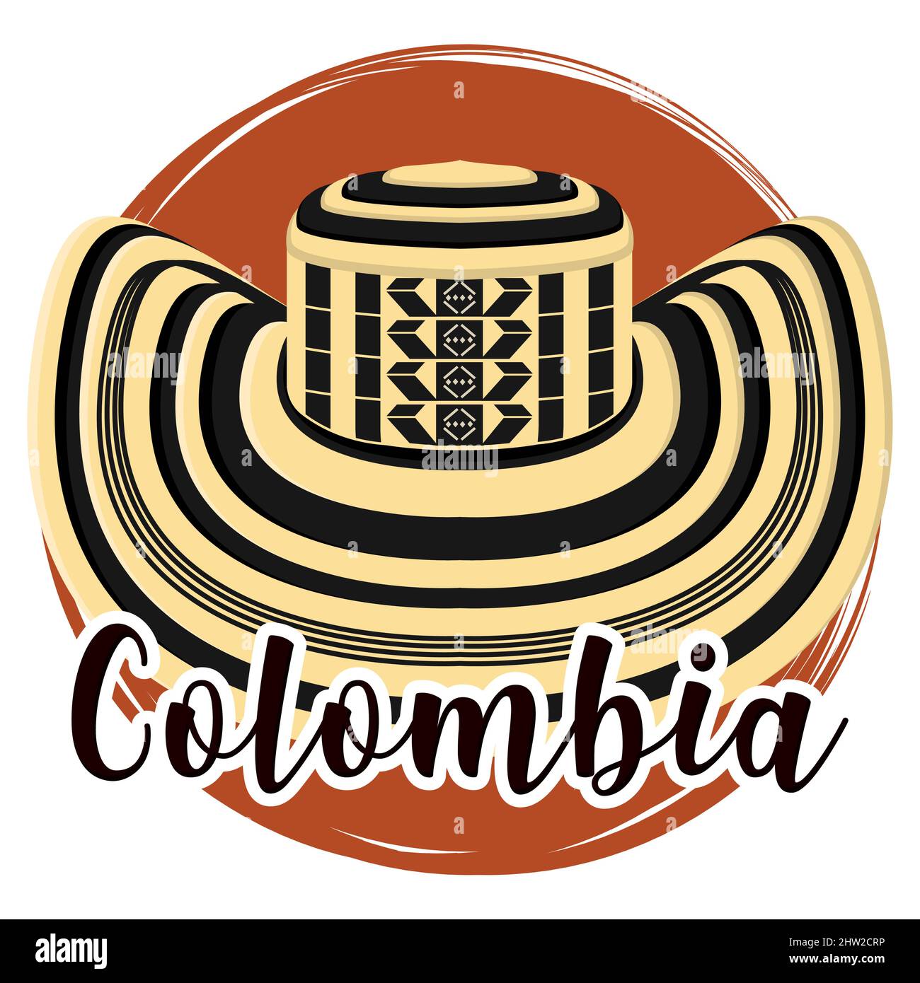 Isolated colombian traditional hat Colombia Vector illustration Stock  Vector Image & Art - Alamy