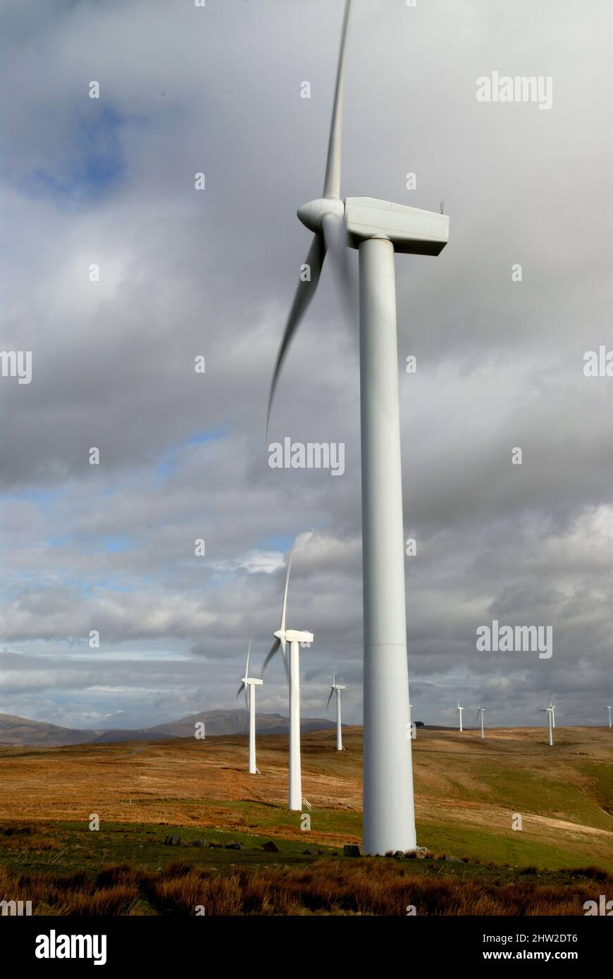Wind Farm in mid Wales, UK Stock Photo Alamy