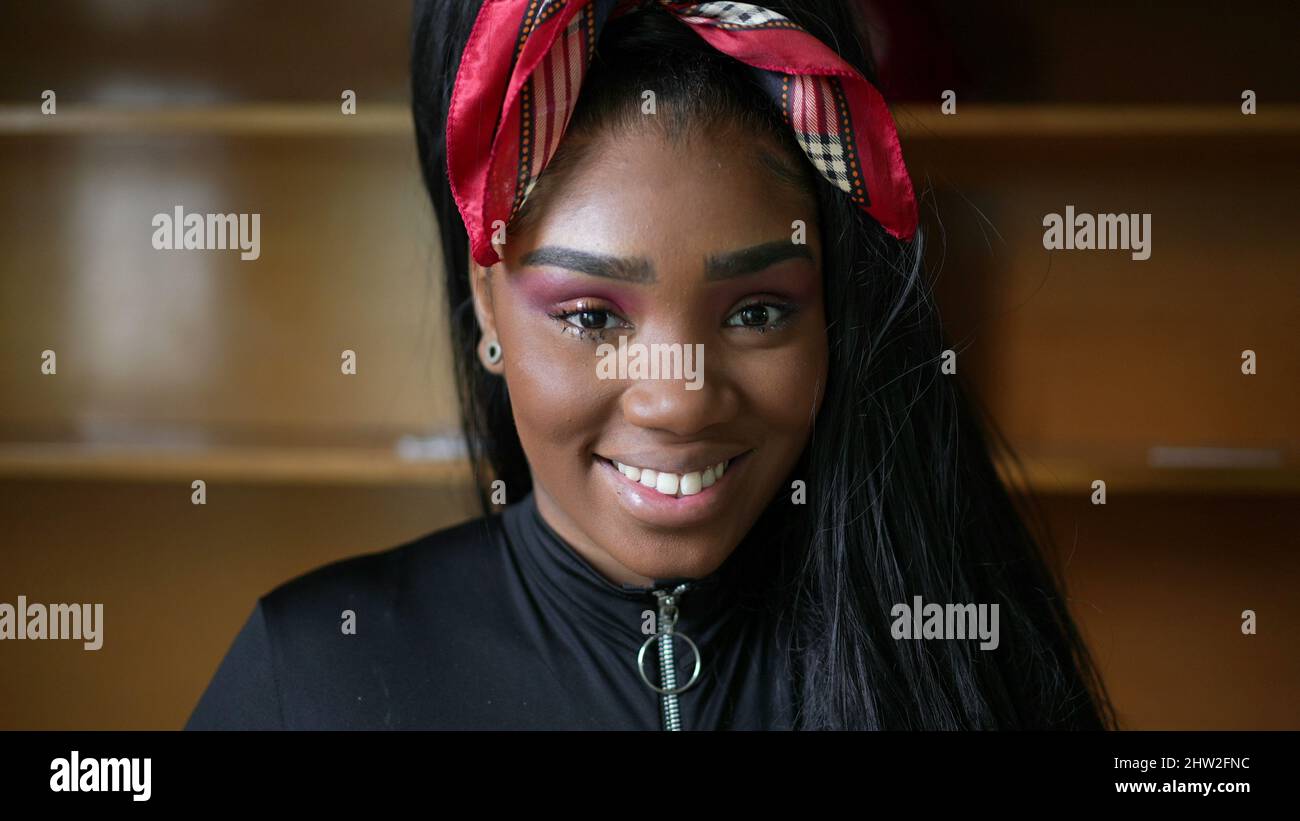 Black african teen girl adolescent posing hi-res stock photography and ...