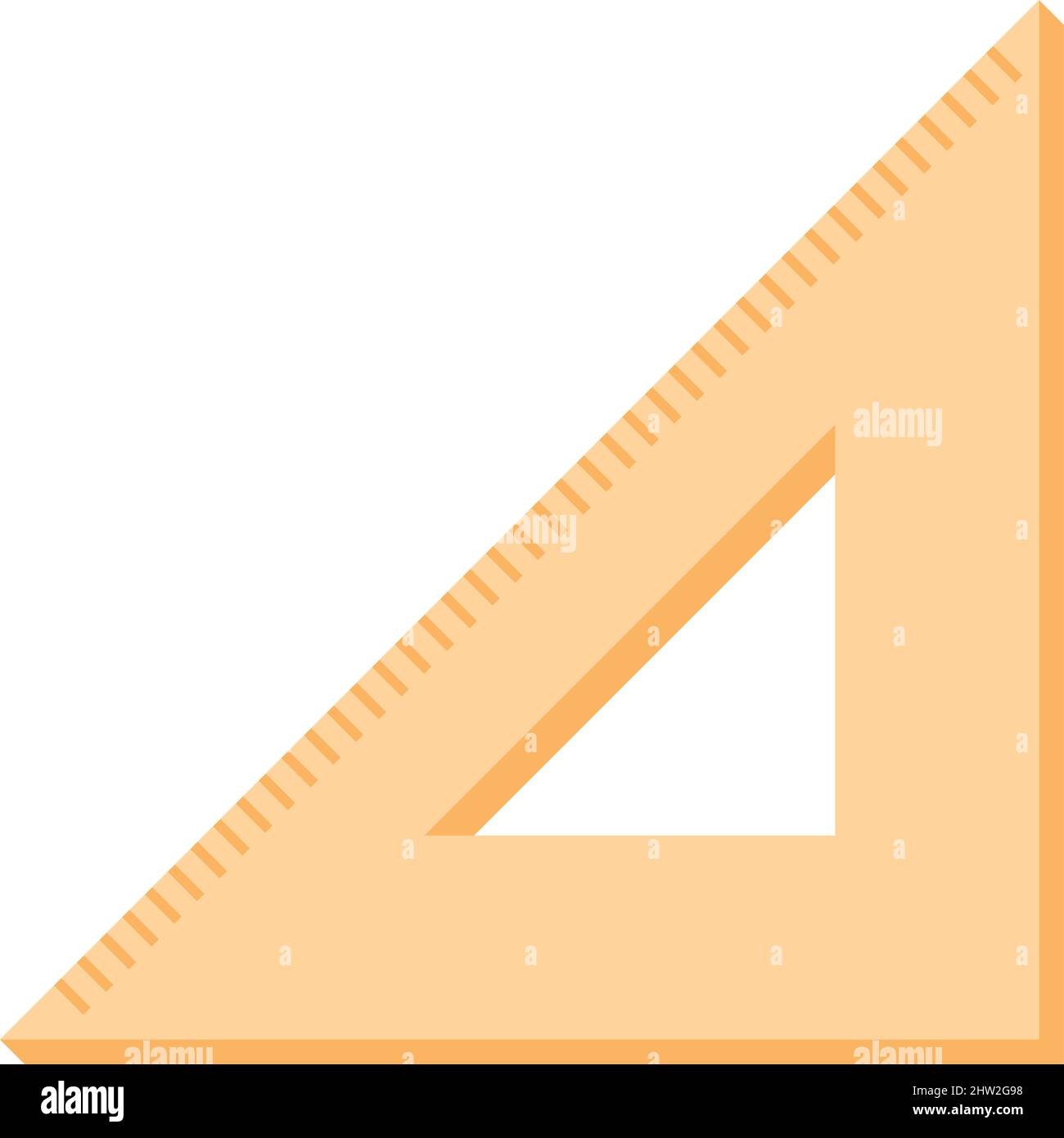 Architect wood ruler icon cartoon project Vector Image