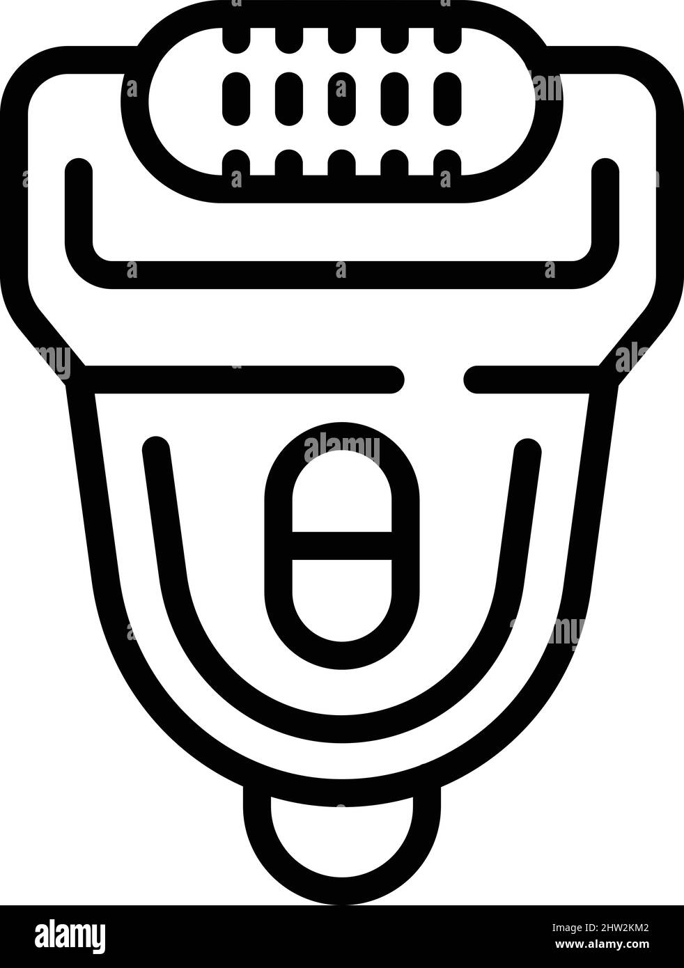 Epilator machine icon outline vector. Hair treatment. Skin hair removal Stock Vector Image & Art