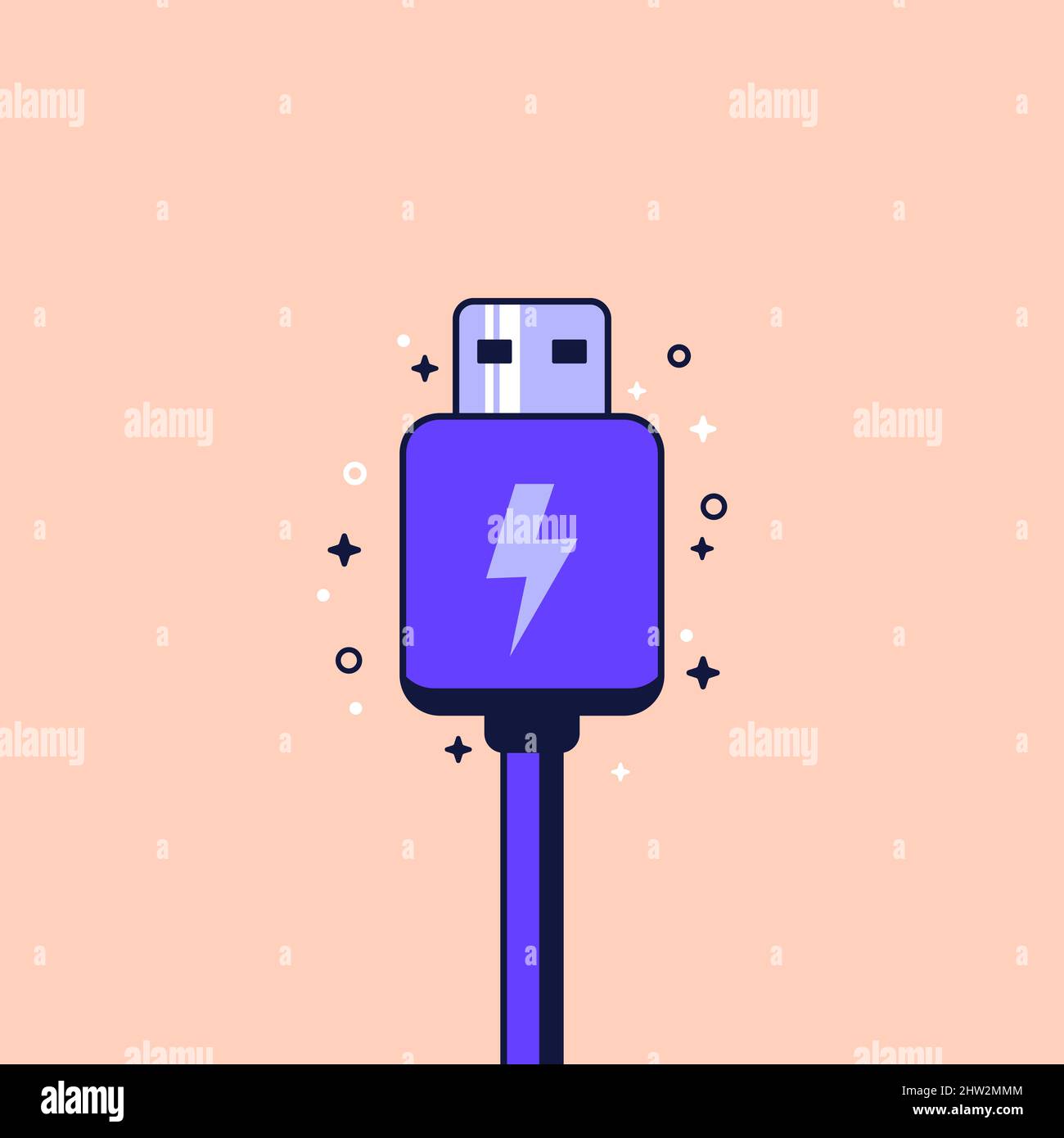 usb charging plug vector art Stock Vector Image & Art Alamy