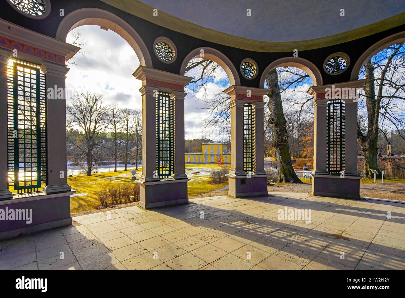 The Temple of Echo. Haga Park, Solna, Sweden Stock Photo Alamy