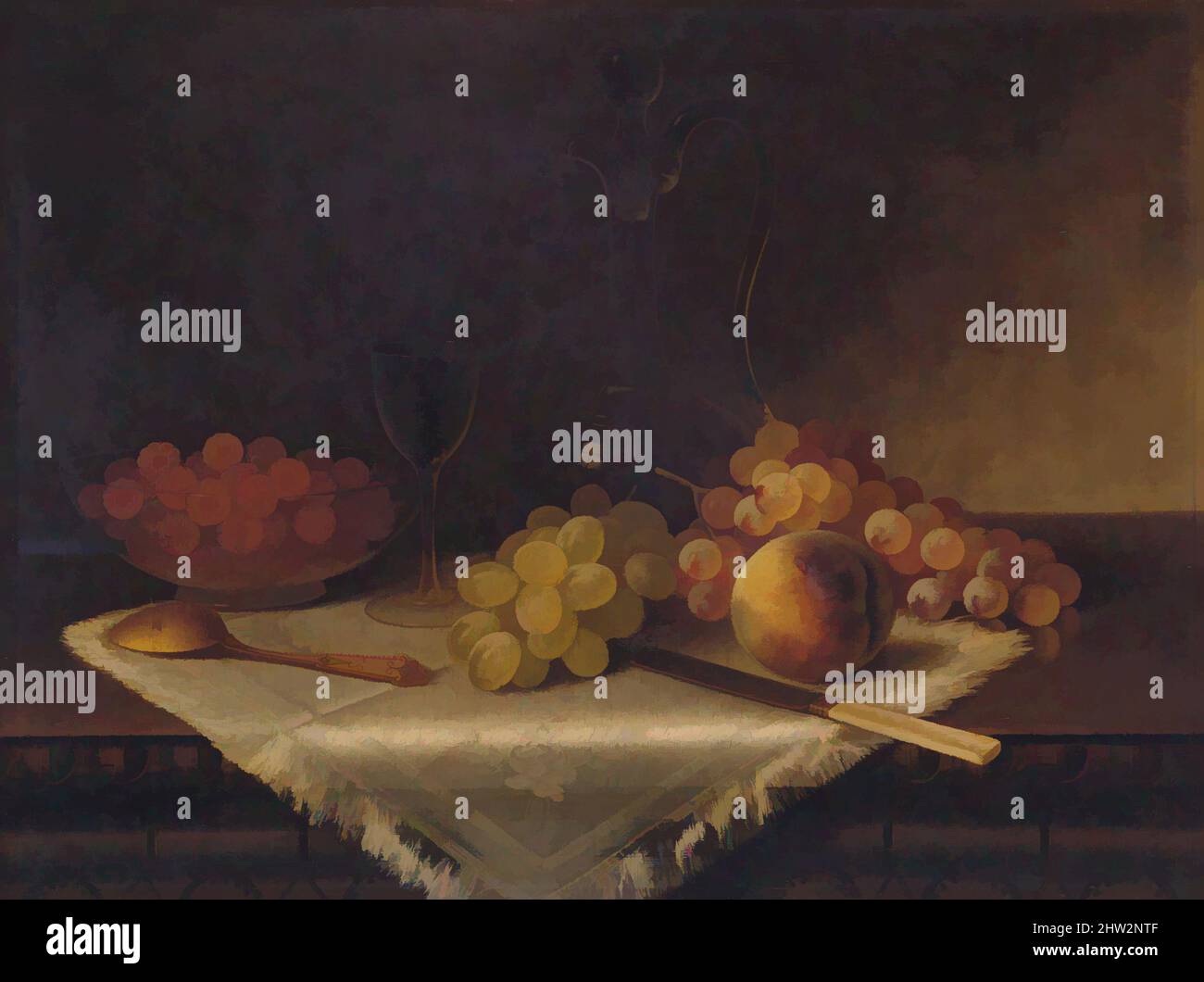 Art inspired by Still Life with Fruit, Oil on canvas, 18 x 24 in. (45.7 x 61 cm), Paintings, Carducius Plantagenet Ream (1838–1917, Classic works modernized by Artotop with a splash of modernity. Shapes, color and value, eye-catching visual impact on art. Emotions through freedom of artworks in a contemporary way. A timeless message pursuing a wildly creative new direction. Artists turning to the digital medium and creating the Artotop NFT Stock Photo