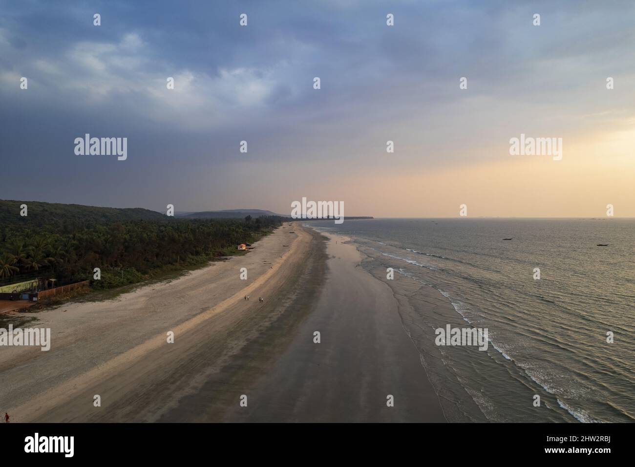 Beautiful view of a beach under the blue sky Stock Photo - Alamy