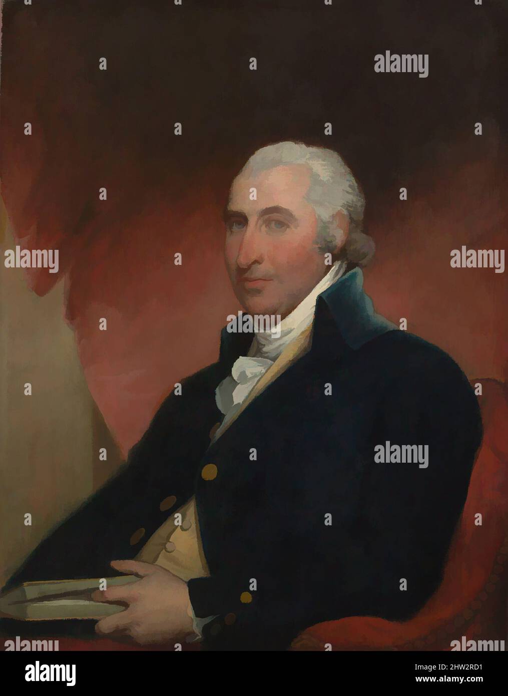 Art inspired by John Shaw, 1793, Made in United States, Oil on canvas, 36 x 28 in. (91.4 x 71.1 cm), Paintings, Gilbert Stuart (American, North Kingston, Rhode Island 1755–1828 Boston, Massachusetts, Classic works modernized by Artotop with a splash of modernity. Shapes, color and value, eye-catching visual impact on art. Emotions through freedom of artworks in a contemporary way. A timeless message pursuing a wildly creative new direction. Artists turning to the digital medium and creating the Artotop NFT Stock Photo