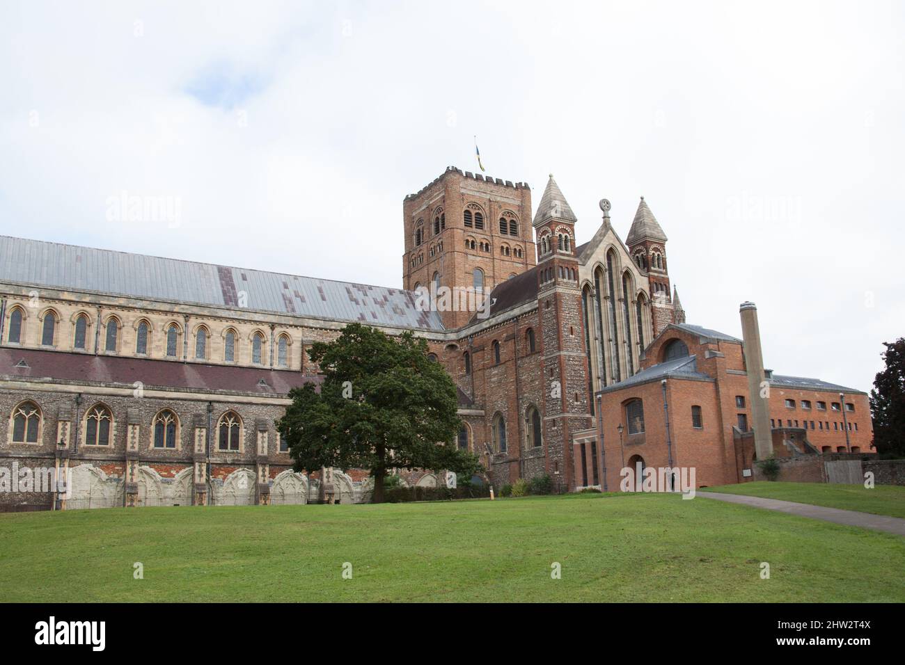 The Cathedral and Abbey Church of St Alban, St Albans, Hertfordshire in