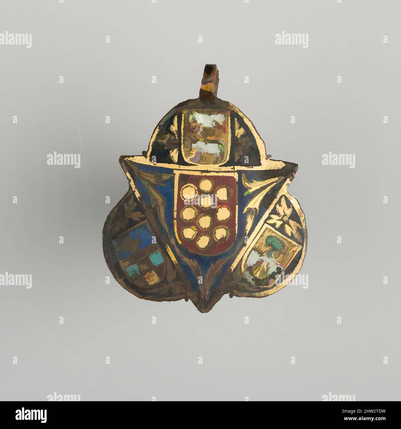 Horsovsky Tyn Palace Flying Black Crow Crest Heraldic Coat Arms Shield Pin Badge 