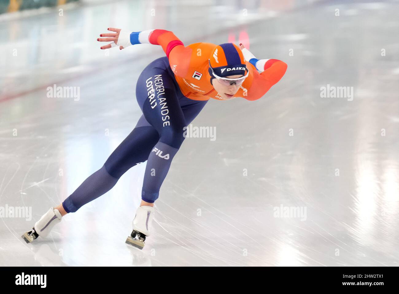 HAMAR, NORWAY MARCH 3 Femke Kok of the Netherlands competing in the