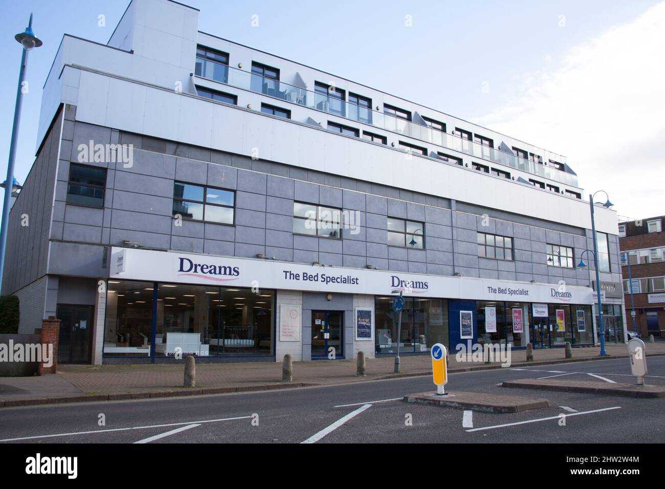The Dreams, bed specialist building in Potters Bar in the UK Stock