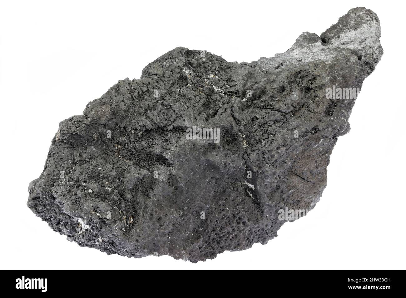 native arsenic from Alberoda, Germany isolated on white background Stock Photo