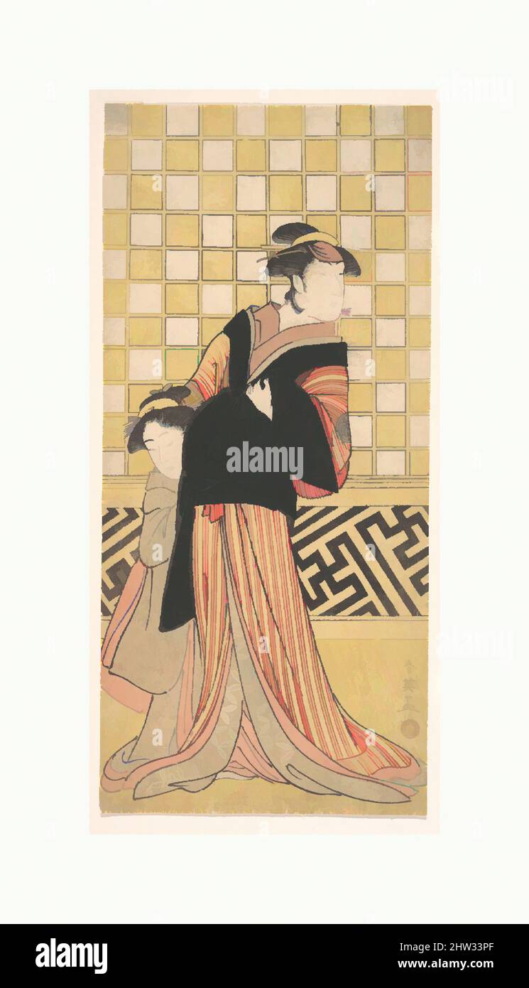 Art inspired by Wakayama Tomisaburo as a Woman in a Yellow and Red ...
