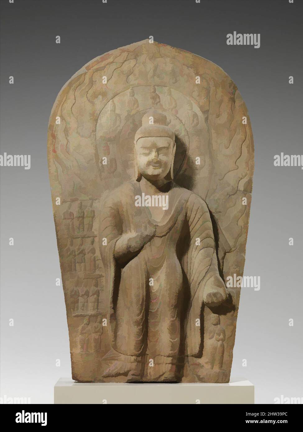 Old Fujian Carvings On Later Sandstone Stands - 19thC Old Fujian Carvings On Later Sandstone Stands - 19thC