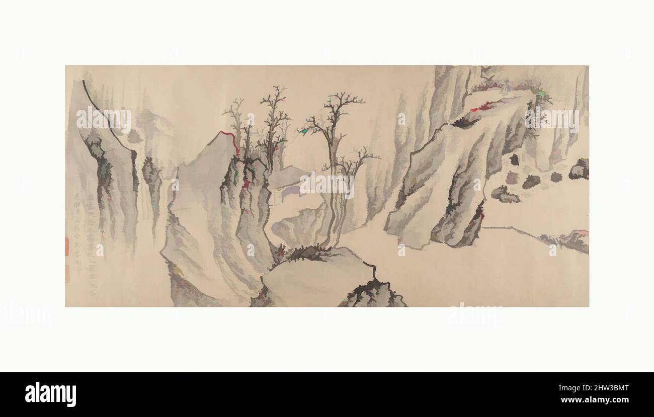 SIAUW SWIE THJING（蕭瑞清）、割礼、希少な額装用大判画集画 明 張瑞圖 後赤壁賦圖 卷, Second Ode on the Red Cliff, Zhang