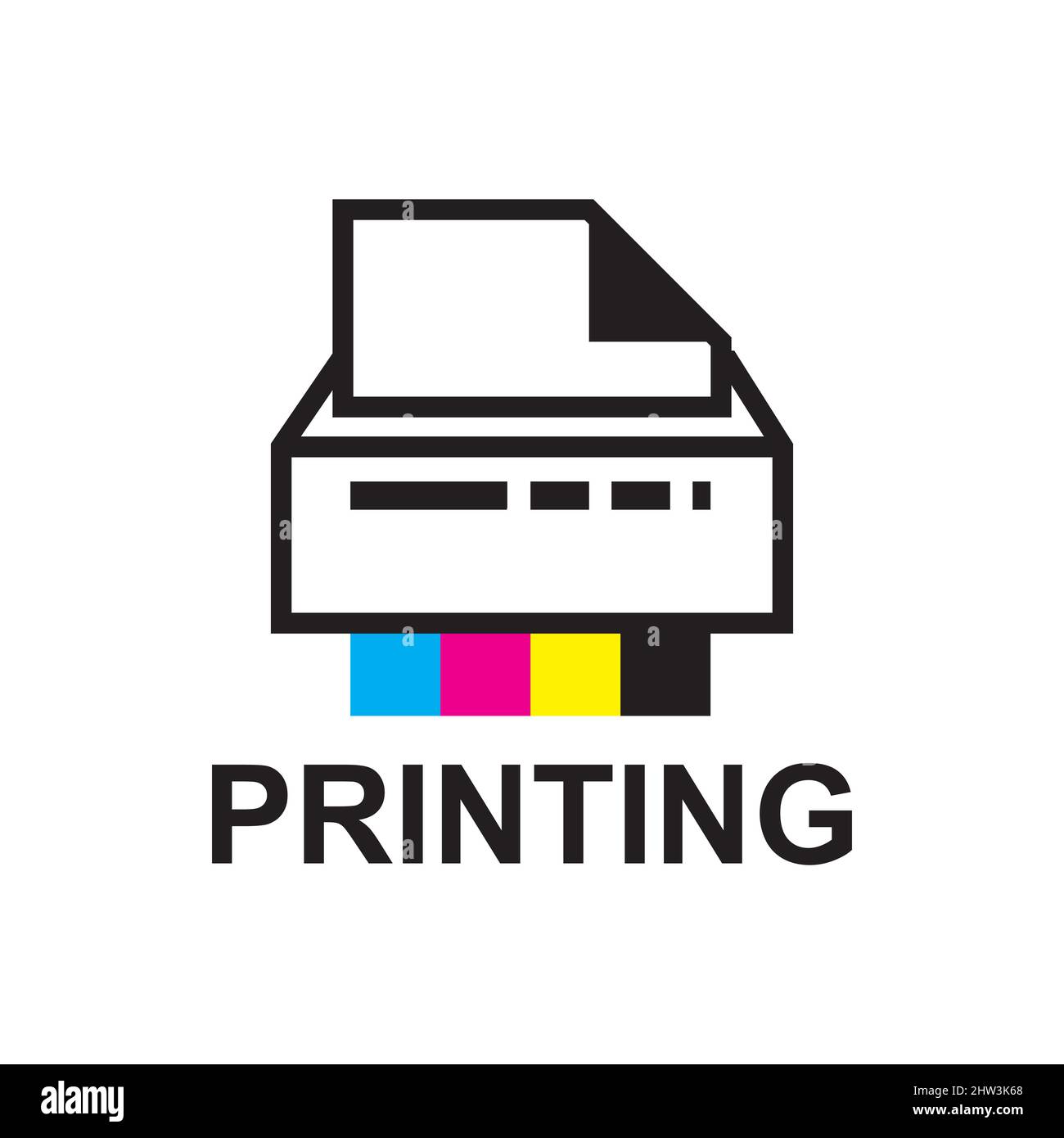 Vector logo of the printing house, photocopies Stock Vector Image & Art Alamy