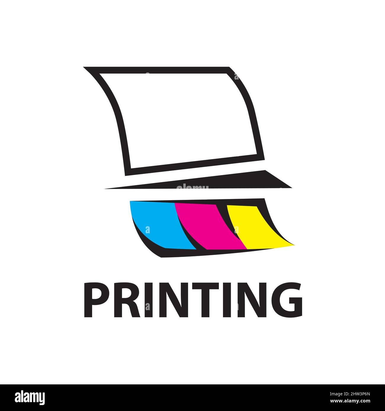 Vector logo of the printing house, photocopies Stock Vector Image & Art