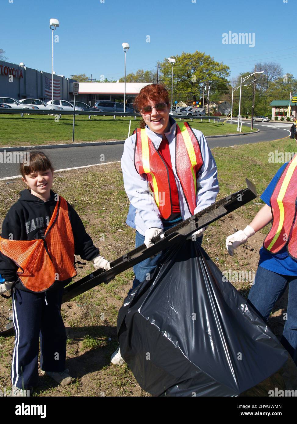 Teen Volunteer Litter Pick Up Stock Photo Alamy