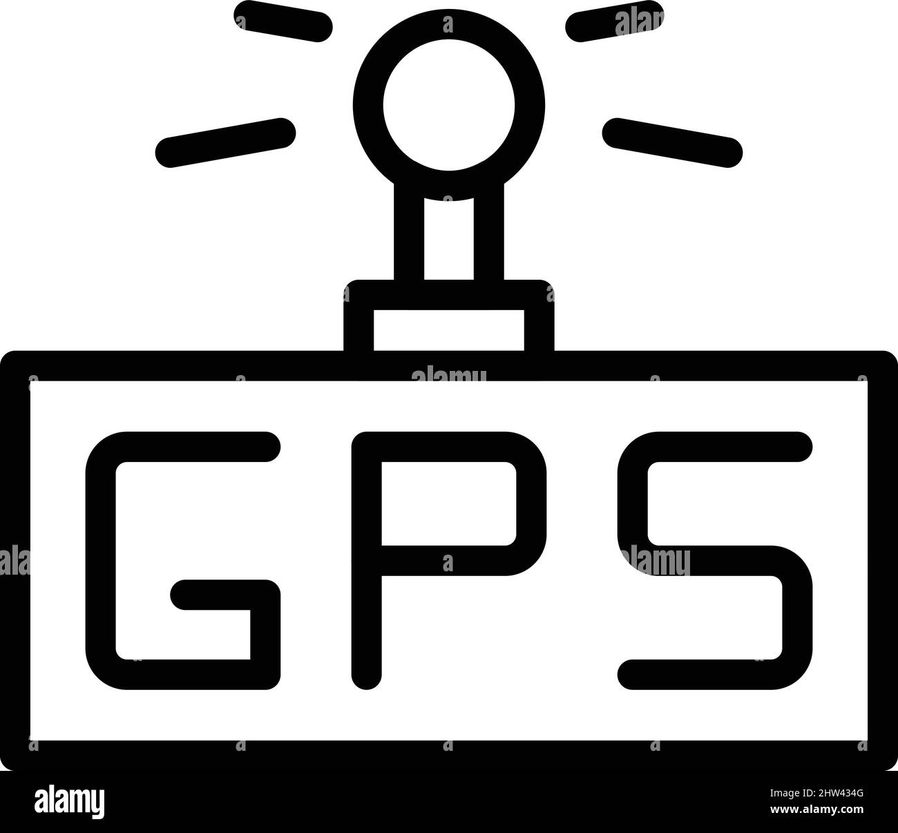 Gps map icon outline vector. Place route. Earth find Stock Vector Image ...