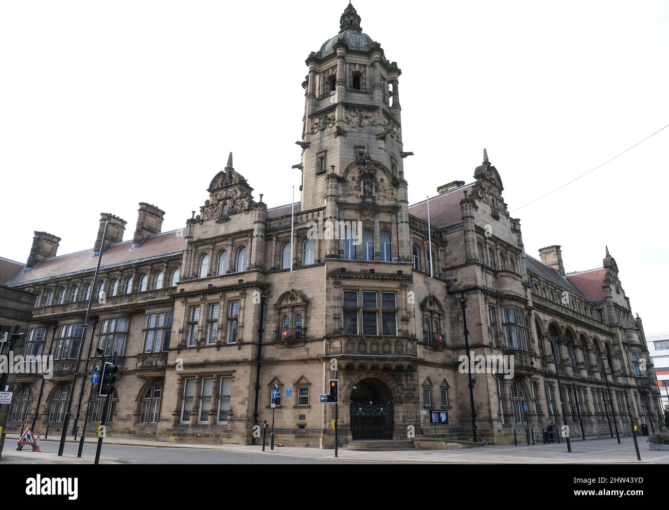 One of Wakefield's elegant civic buildings which hint at the town's former importance as a commercial centre. Stock Photo