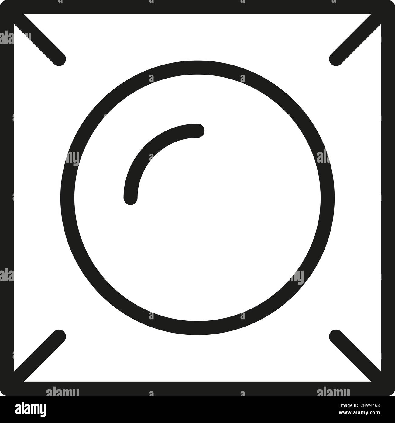 Create image icon outline vector. Edit tool. Interface digital Stock ...