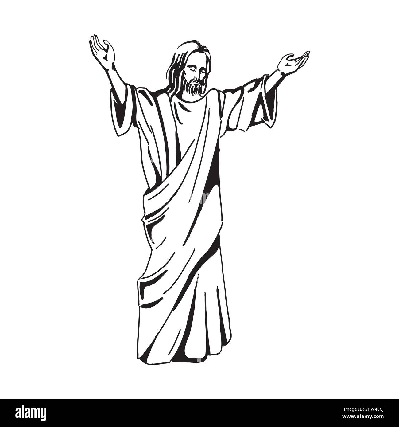 Vector illustration of Jesus Christ, God and bible Stock Vector Image ...