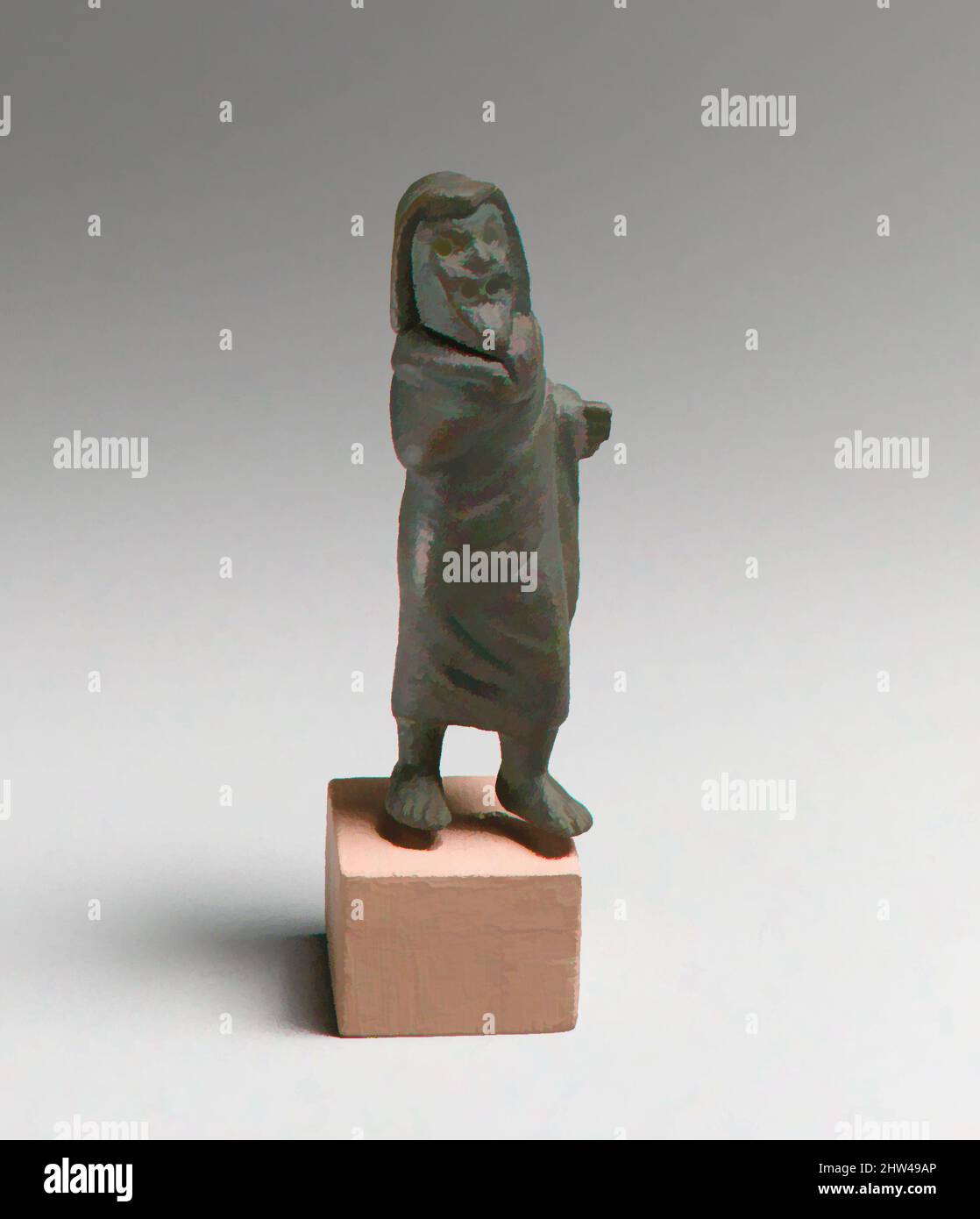 Art inspired by Bronze statuette of an actor, Imperial, ca. 1st–2nd ...