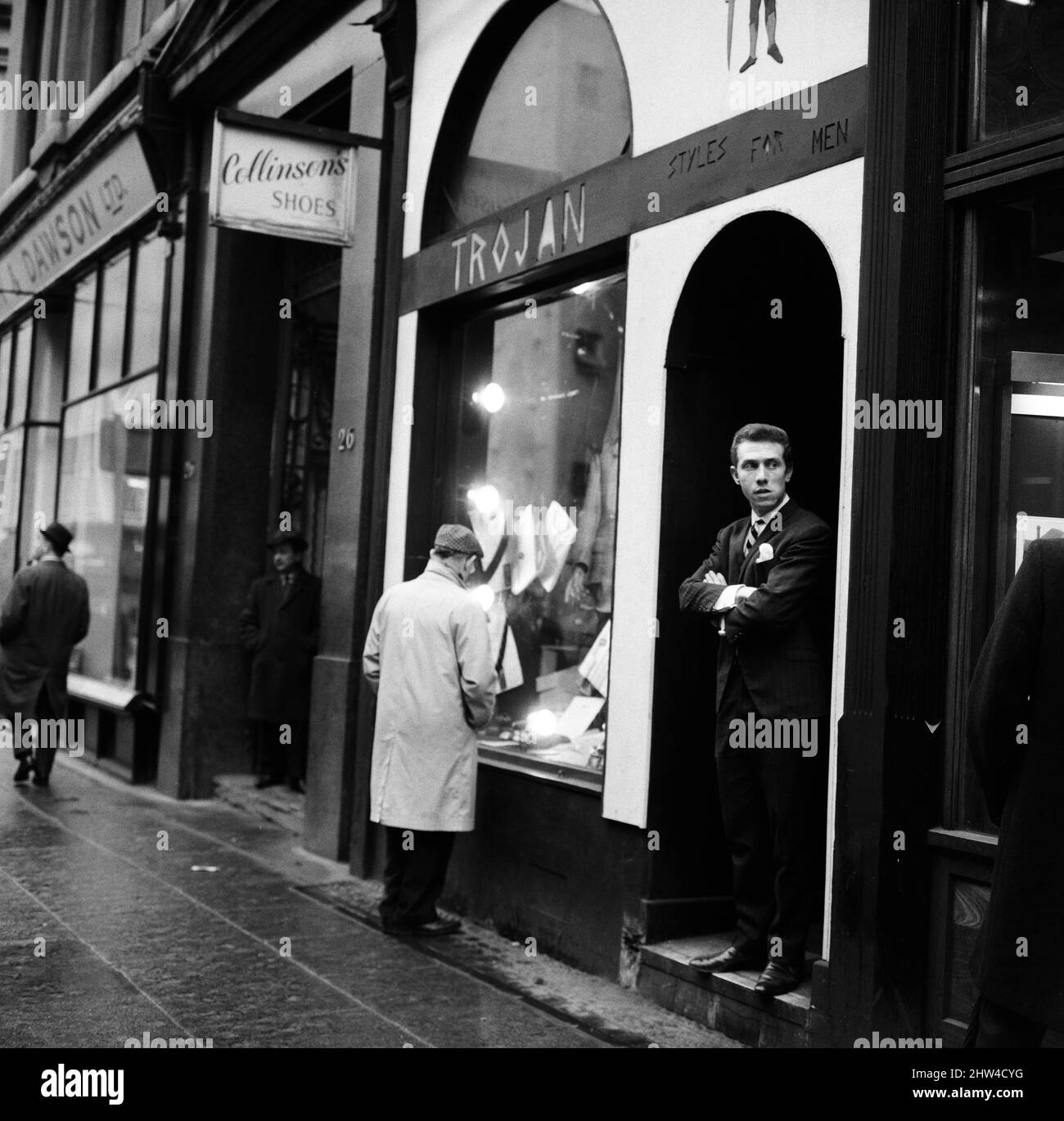 Trojan mens clothing shop, Liverpool, Merseyside. Circa 1967 Stock