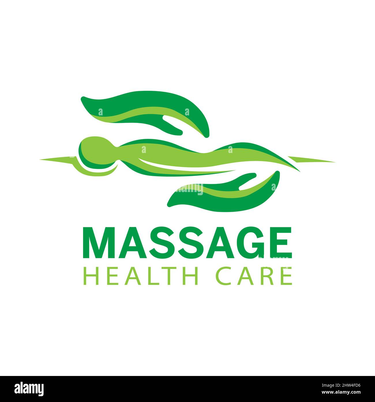 Vector logo of the medical back massage salon Stock Vector Image & Art