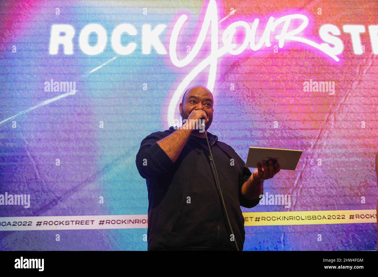 Lisbon, Portugal. 03rd Mar, 2022. Paulo Flores, singer attends the presentation of Rock Your Street of Rock In Rio Lisbon 2022 in Lisbon. Credit: SOPA Images Limited/Alamy Live News Stock Photo