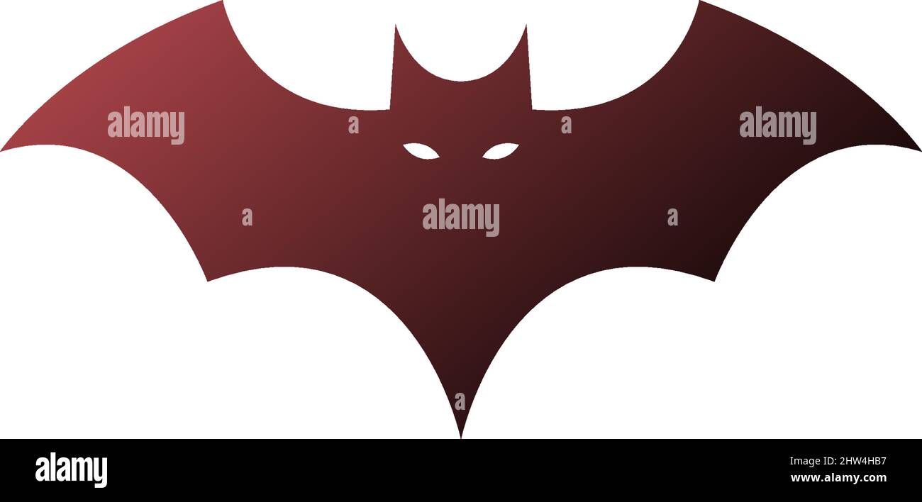 Bat animal logo icon illustration template vector Stock Vector