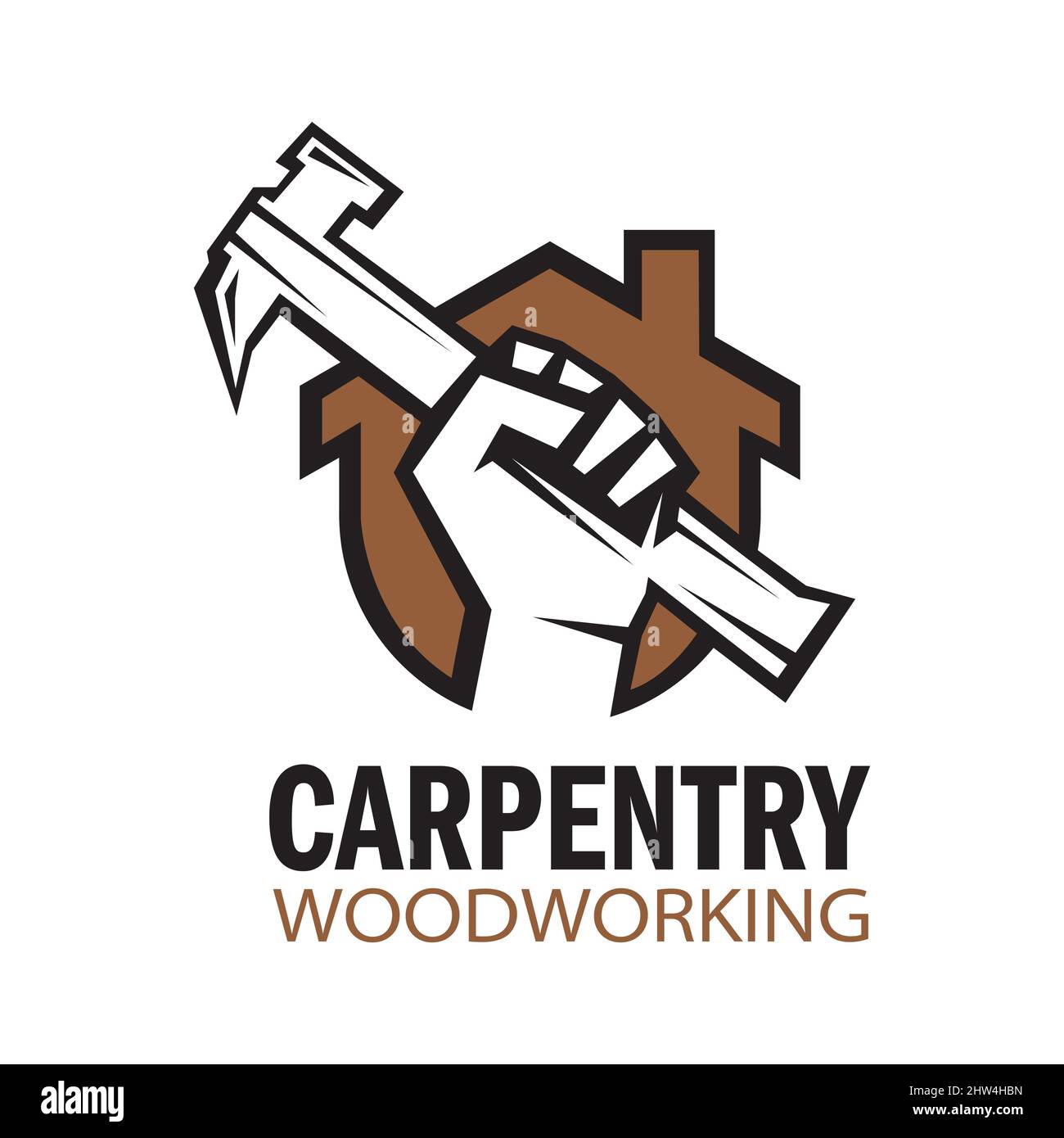 Vector Logo Of Carpentry Workshop And Woodwork Stock Vector Image Art Vector Logo Of Carpentry Workshop And Woodwork 2HW4HBN