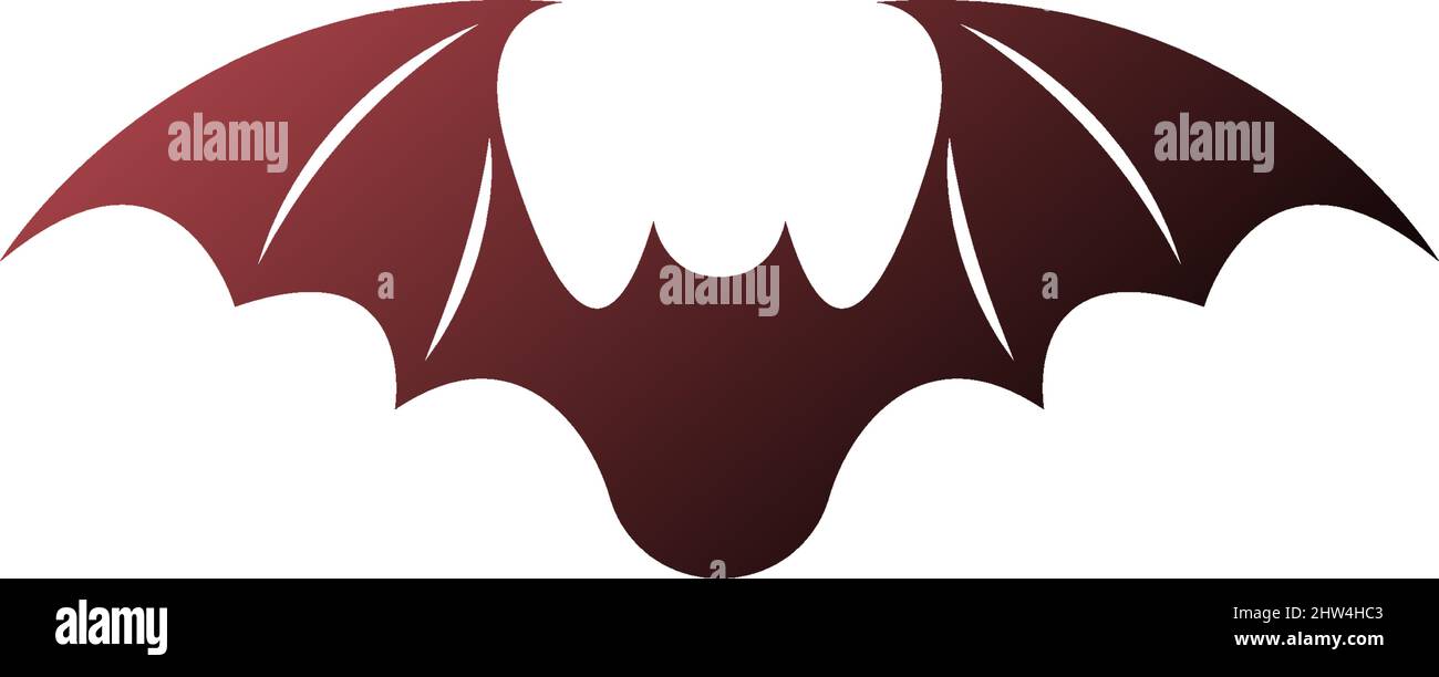 Bat animal logo icon illustration template vector Stock Vector