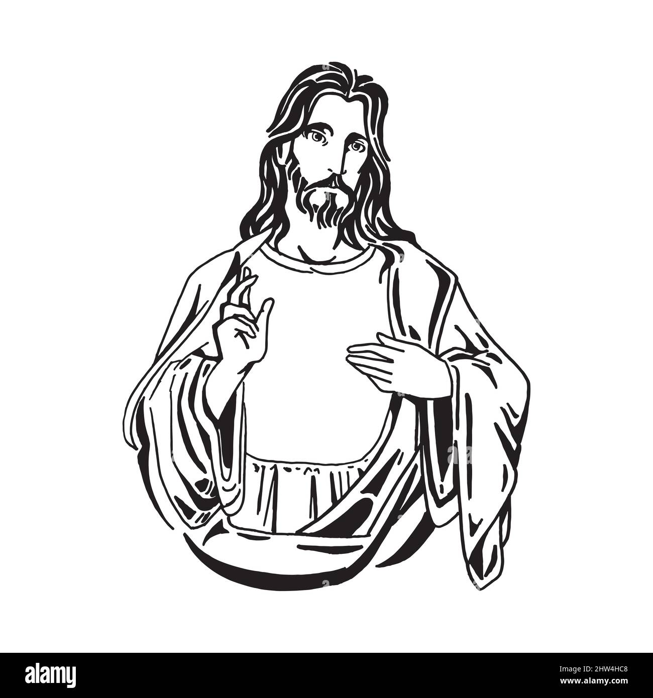Vector illustration of Jesus Christ, God and bible Stock Vector Image ...
