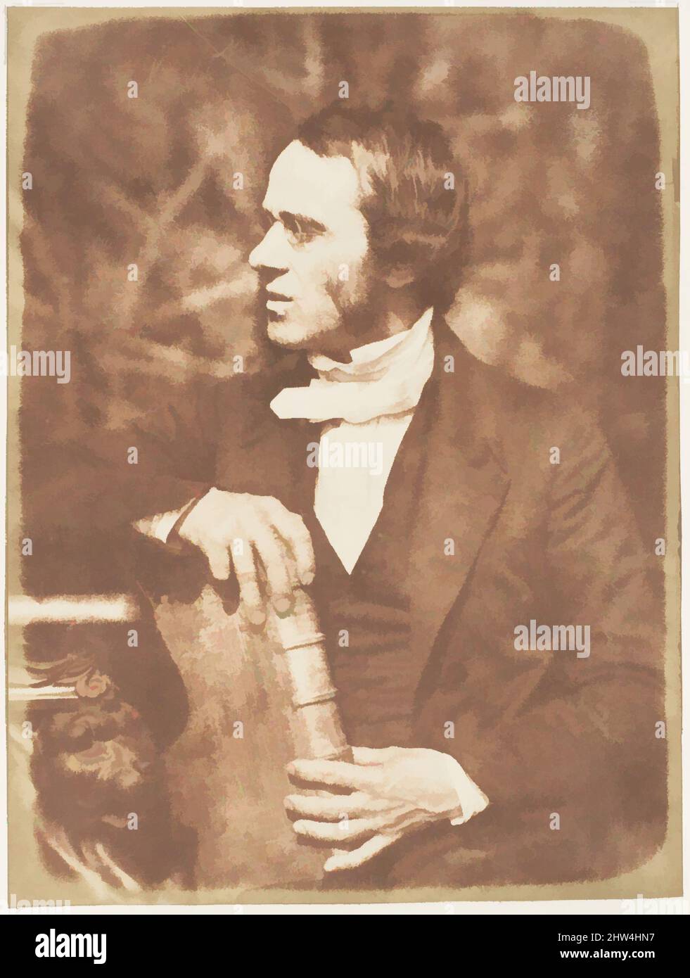 Art inspired by Rev. Dr. Andrew Sutherland, 1843–47, Salted paper print from paper negative, Photographs, David Octavius Hill (British, Perth, Scotland 1802–1870 Edinburgh, Scotland), Robert Adamson (British, St. Andrews, Scotland 1821–1848 St. Andrews, Scotland, Classic works modernized by Artotop with a splash of modernity. Shapes, color and value, eye-catching visual impact on art. Emotions through freedom of artworks in a contemporary way. A timeless message pursuing a wildly creative new direction. Artists turning to the digital medium and creating the Artotop NFT Stock Photo