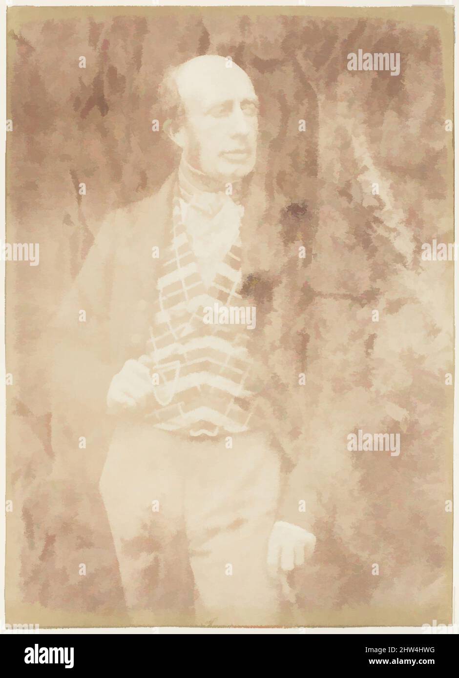 Art inspired by Archibald Butler of Faskally, 1843–47, Salted paper print from paper negative, Photographs, David Octavius Hill (British, Perth, Scotland 1802–1870 Edinburgh, Scotland), Robert Adamson (British, St. Andrews, Scotland 1821–1848 St. Andrews, Scotland, Classic works modernized by Artotop with a splash of modernity. Shapes, color and value, eye-catching visual impact on art. Emotions through freedom of artworks in a contemporary way. A timeless message pursuing a wildly creative new direction. Artists turning to the digital medium and creating the Artotop NFT Stock Photo