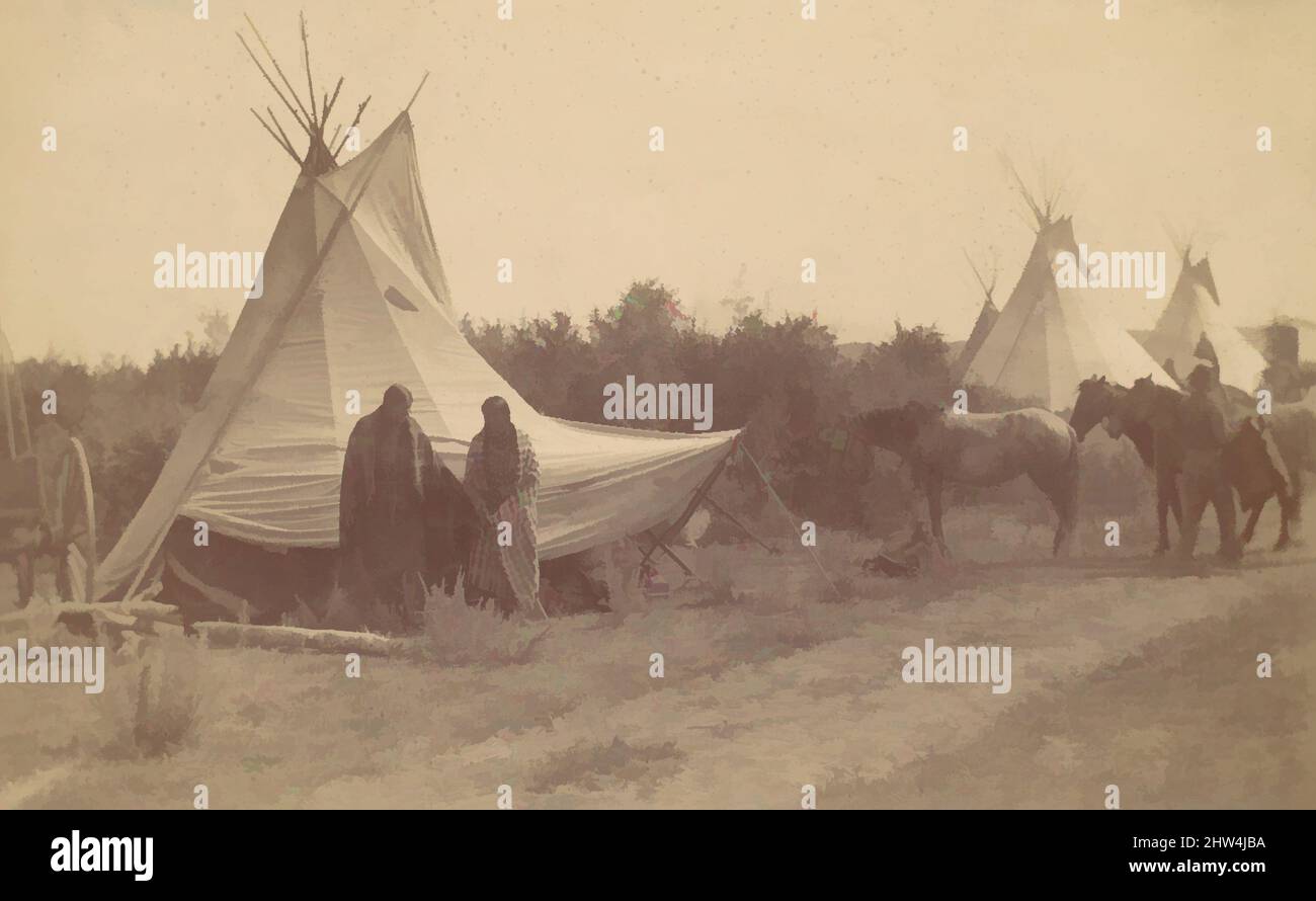 Native american camp hi-res stock photography and images - Alamy