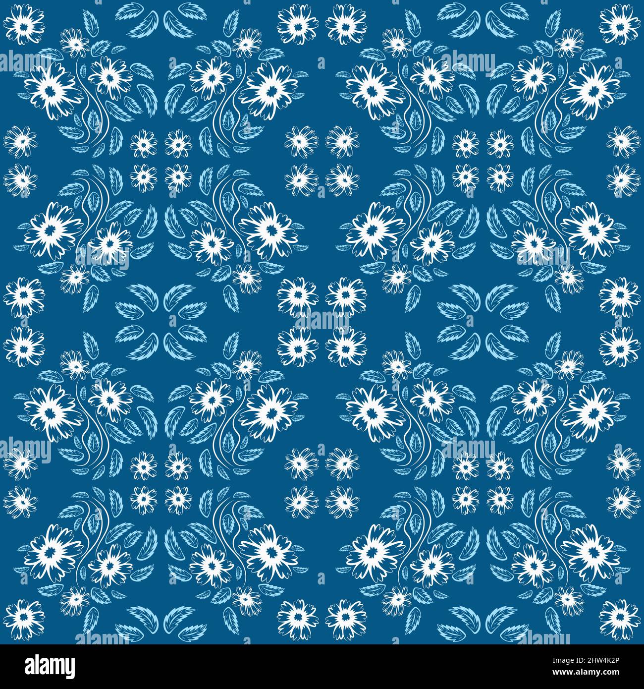 Folk flowers print Floral pattern Ethnic art Stock Vector Image & Art ...