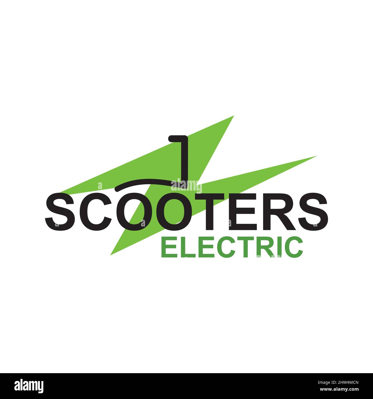 Vector logo of the electric scooter rental service Stock Vector Image